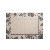 Classic Scandinavian 3D design Wilton woven carpet (Blooming Flowers)